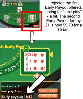 Early Payout Blackjack - a new twist on an old favourite!
