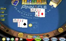 Blackjack at Pinnacle Casino has a great feel