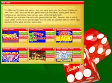 Use the links in this blog to Jump directly to a page of daily HOT SLOTS at Ladbrokes Flash Casino