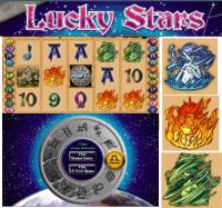 Lucky Stars slot game - new today at Microgaming Casinos